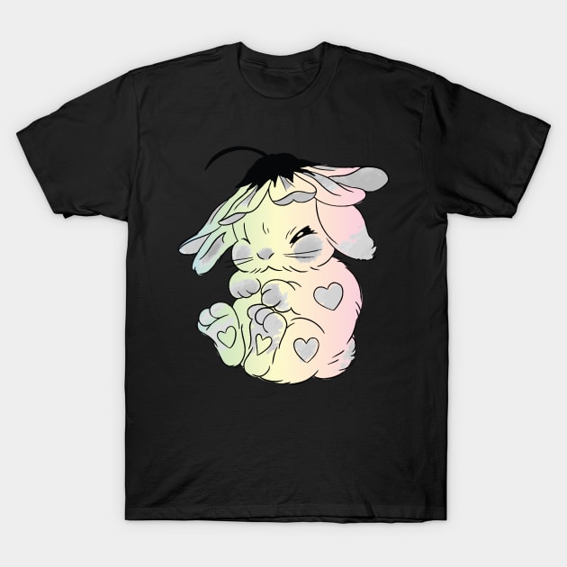 bunny flower T-Shirt by lazykitty